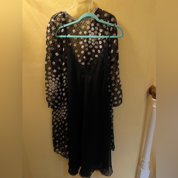 Ruben Panis Vtg Sheer Silk dress with 3 layers sheer silk under dress. - Picture 6 of 15